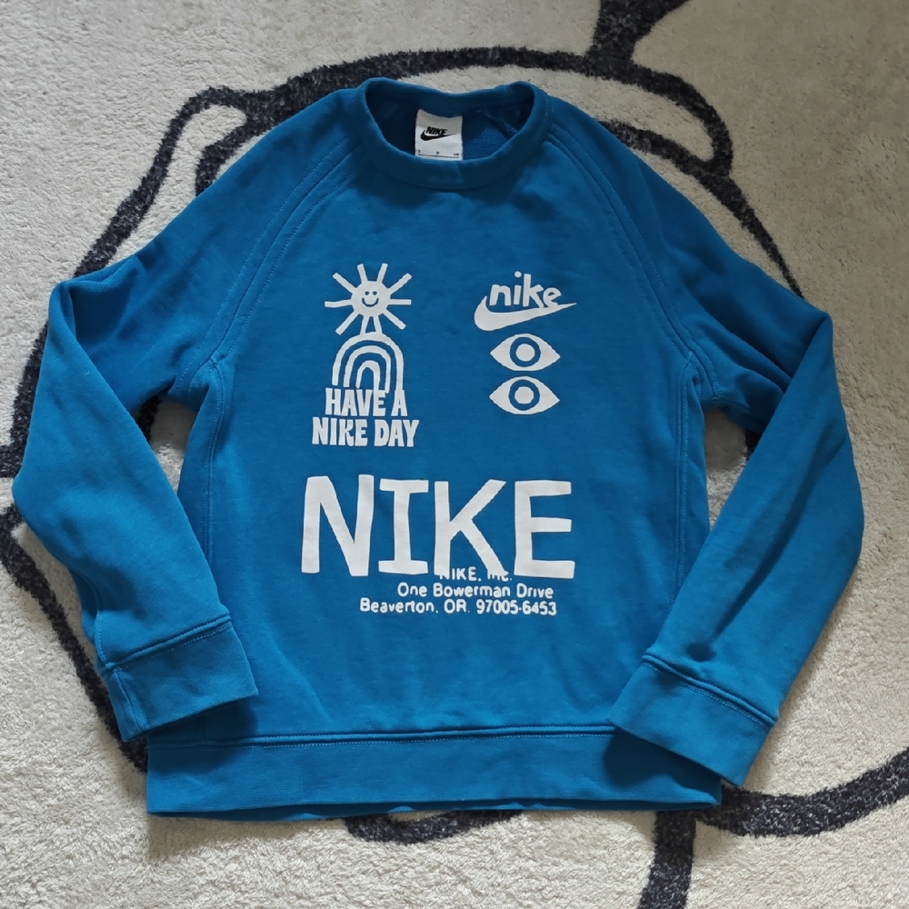 Nike Teal Graphic Crewneck Sweater